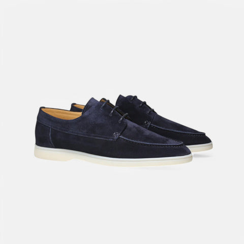 Maison Lior | Mocassins en daim pour homme avec lacets