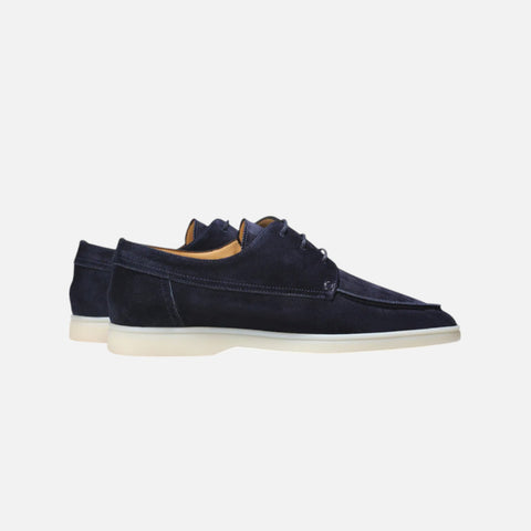 Maison Lior | Mocassins en daim pour homme avec lacets